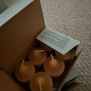 Set of 12 Brandied Apricot Partylite Votive Candles